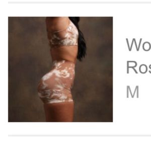 Wolves Forever Seamless Eversion Shorts in Desert Rose Cream Jumbo Marble